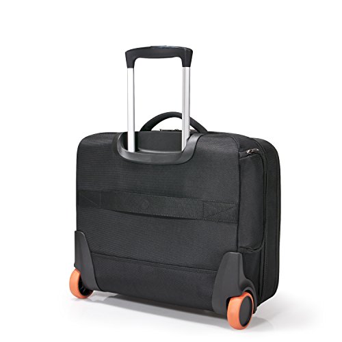 Everki Journey – Business Laptop Trolley mit anpassbarem Fach für Notebooks von 11 bis 16 Zoll (28–40,6 cm), Akten-Organisation, Bekleidungsfach, Trolley-Lasche und besonders leisen Rollen, Schwarz - 3