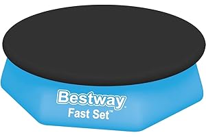 Bestway 58032 Flowclear Cover for Fast Set Pools, Black, 244 cm