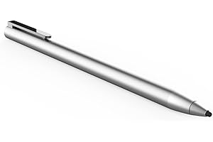 adonit Dash 4 Stylus Eingabestift für iOS/Android [iPad/Android Tablet Stift, Extra Lange Akkulaufzeit, Palm Rejection, Austauschbare dünne Spitze, Kein Bluetooth erforderlich] matt Silber, ADJD4B