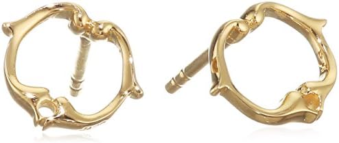 Rosie Sanders 18ct Gold Plated Sterling Silver Renaissance Rebel III Kaleidoscope Collection Scroll Stud Earrings