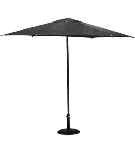 Pied de parasol rond noir 15 kg NATERIAL Rox Leroy Merlin