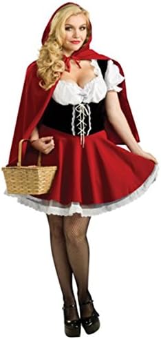 Purim World Book Day Ladies Little Red Riding Hood Fairytale Books Film Halloween Party Costume DreamPartyDress (Women: 14-16)