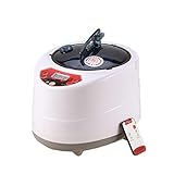 Fácil de transportar: diseñado con un asa y un botón para que sea portátil y muy seguro de usar; También puede usarlo con aceite de aromaterapia, especialmente para su carpa de vapor, lo hará sentir totalmente relajado y con un aroma completo en su baño