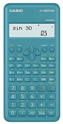 Casio fx-220plus-2 Calculatrice scientifique, bleu