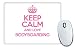 Produktbild Pink Keep Calm und Love Bodyboard Mauspad TXT 1146