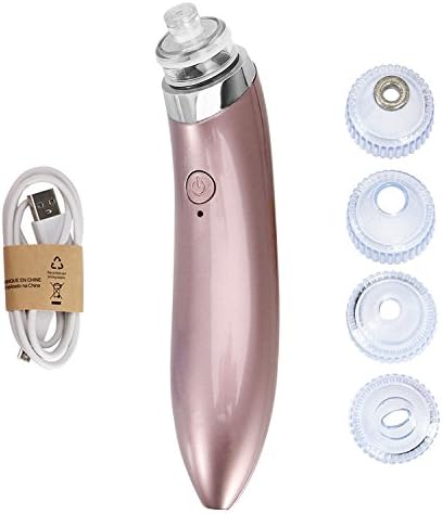 Wotek Blackhead Remover Cleaner Removal Electronic, Facial Nose Skin Cleaner Extraction, Pore Cleaner, Acne Remover, USB Charge (Pink)