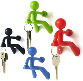 UCTOP STORE 2 Sets of Magnetic Climbing Men Magnets Key Hook Key Holders Refrigerator with Strong Magnets Holds up to 1.4 lbs for Home Office Gift Decoration Color Random