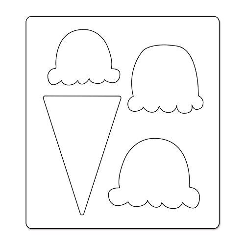 Sizzix Ice Cream Cone and Scoops Number 2 by Echo Park Paper Bigz Die