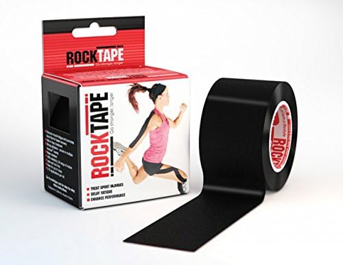RockTape Black 5cm width - 5m length Kinesiology Tape