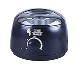 CrisNails@ Professional and Fast Wax Heater for Wax Types (Hard, soft, Paraffin) Thermostatically Controlled, with Adjustable Temperature. (Negro)