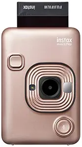 Fujifilm Instax Mini LiPlay Hybrid Instant Camera (Blush Gold)