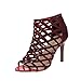 Produktbild Sandalen Damen Riemchensandaletten Sommerschuhe High Heels Party Schuhe Outdoor Flandell Sandaletten Strandschuhe Riemchensandaletten Schuhe Elegant Sandaletten Badeschuhe LMMVP (40, Wein)