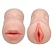 Produktbild Xoolover Erotik Doppel Masturbator Vagina und Mund 100% Wasserdicht TRP Realistische Sex Masturbation Vagina Onanist mit 3D Gesicht Sexspielzeug für Männer,Datenschutzpaket