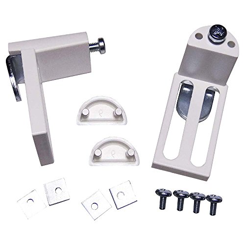Klemmträger weiß für Rollos Jalousien - Rollofit Klemmhalter Träger - Montage ohne Bohren (2 Stück)