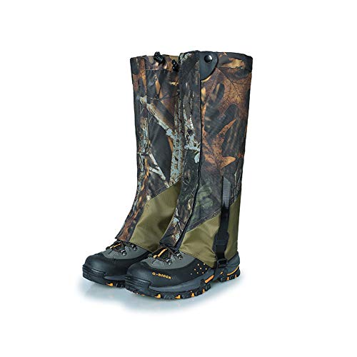 FAMLYJK Jambières de Garde de Serpent, guêtres de Chasse en Plein air imperméables imperméables, morsures de prévention des Insectes, Roches Pointues