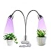 Produktbild DBSCD Pflanzenlampe 10W LED Grow Lampe Vollspektrum Dual Head Grow Light Chips Pflanzenlicht mit 360 ° verstellbarem Schwanenhals für Zimmerpflanzen