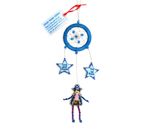 Believe You Can Fair-Trade-Traumfänger mit Piratenfigur - Ideal Für Jungen