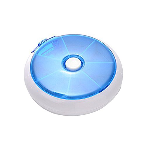 Pillendose Pillenbox Tablettendose Tablettenbox Medikamentenbox für 7 Tage — Blau - 2