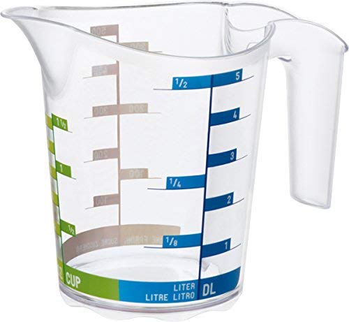 Rotho 2043969 Domino Cruche de Mesure Transparent 0,5 L