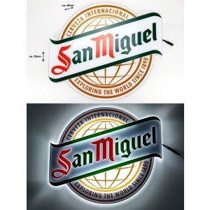 Preisvergleich Produktbild San Miguel Leuchtreklame Wandreklame LED mit Netzteil