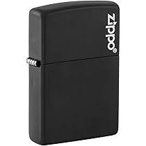 Zippo Briquet Tempête - Design Flamme - Noir Mat - Rechargeable - Réutilisable - Design Coupe-Vent - Coffret Cadeau Fabriqué Aux États-Unis - Exclusivité