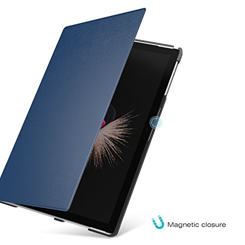MoKo Microsoft Surface Pro 4 Hülle – Ultra Slim Lightweight Schutzhülle Smart Cover mit Standfunktion für Surface Pro 4 12.3 Zoll Tablet-PC, Marineblau - 4