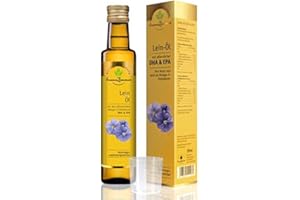 MITTEL ZUM LEBEN Leinöl mit DHA & EPA 250ml - Nahrungsergänzung von MZL | Omega 3 Öl