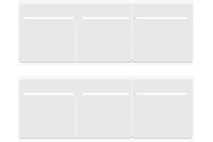 Ansodo 2Pcs Tax Disc Holder For Car Windscreen, Tax Insurance Holder,3 In 1 Disc Holder,Self Cling & Easy Removal,For Car Windscreen,11.1x3.82inch(White)