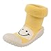 Produktbild JERFER Boden Socken Rutschfeste Gummisohlen Schuhe-Premium Weich Leder Babyschuhe Jungen und Mädchen Babyschuhe - Neugeborene bis 1-3.5Jahre (25 EU, L)