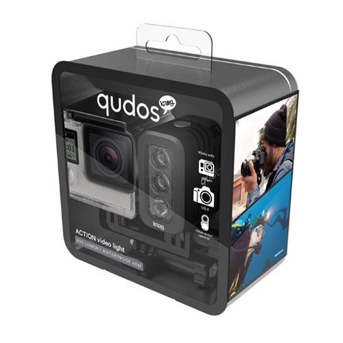qudos action by Knog, LED Lampe für alle Action-, Spiegelreflex- und Systemkameras, 3 Hi-Power LEDs, 400 Lumen, 6 Leuchtmodi, 40 Meter wasserdicht, Gewicht 150g, Lithium-Polymer Akku, bis zu 4 Stunden Laufzeit, schwarz - 3