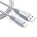 Mivi 1M Nylon Braided Lightning Cable For iPhone 6S Plus / 6S / 6 / 5S / 5C /5/Ipad Pro/Ipad Air/Ipad Air 2/Ipad Mini/Mini 2/Mini 4 - 2.4Amps (Silver) RS.799.00