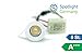 Price comparison product image CNC Aluminium Pack of 5 * * * * * * Warm White 3000 K 1 W 30 mm Mini LED White Ceiling Light with Transformer | Spotlight Germany The Original