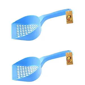 Foodie Puppies Cat Litter Scooper Easy to Scoop Durable for Cats & Kitten(Color May Vary) -Pack of 2