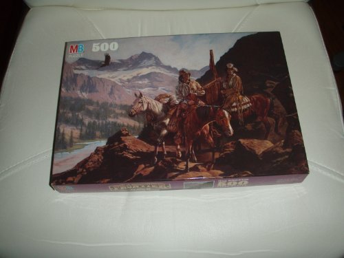 Frontier Days 500 Piece Puzzle Lord of the Rockies by Milton Bradley by Milton Bradley