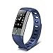 Price comparison product image Activity Tracker, Smart Sports Bracelet ECG Heart Rate Blood Pressure Monitor Waterproof Pedometer for Men, Women and Kids,Blue