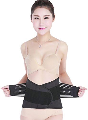 Sevicat® Highly Breathable Waist Support Compression Belt for Preventing and Curing Waist Problems Adjustable Lumbar Pad for Back Pain Relief for Men and Women (L)