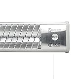 ECD Germany Wickeltisch Heizstrahler 1200 W 3 Stufen 2 Quarzstangen Wärmestrahler Blockstrahler Zugschalter Quarzstrahler Wandmontage - 5