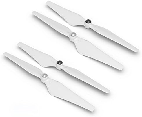 2 Pairs High Efficient Plastic 9450 Replacement Propeller CW CCW Self-lock Self-Tightening Thrust Booste Props 9" All Composite for DJI Phantom 3 Vision 4 PCS (White)