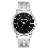 Uhren Damen Simple Fashion Damenuhr Mesh mit Quarzuhr Frauen Stahl Armbanduhr Exquisit Uhr Sport Uhren Elegente Quarz Analoge Armbanduhr Uhrenarmband Watch,ABsoar