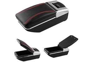 SZSS-CAR AutoSunShine Boîte d'accoudoir pour console centrale en cuir, boîte de rangement d'accoudoirs pour pièces d'intérieur de voiture compatible avec Toyota Verso 2011~2012 2013 2014 2015 2016