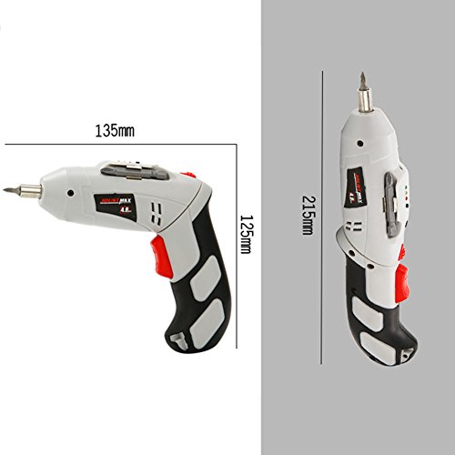 45 in 1 Akkuschrauber, Bohrschrauber Multi-Funktions-nachladbare elektrische Bohrmaschine, Kabellos Akku Bohr Power Tools 4.8V oder 1300 mAh Li-ion-Akku, Elektroschrauber elektrische Ausbessern-Werkzeug, Novata - 3