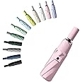 Travel Folding Umbrella Automatic Open/Close Handle Coating Layer Fabric Blocking/Portable Golf/Car Compact Umbrella/Lightweight Small Backpack/Rain Sun Anti UPF 50 UV Protection 99.9% /Men Women Kids