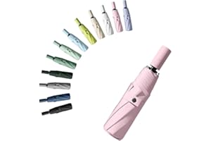 erised's bifrost Portátil Paraguas plegable de viaje Mango de apertura/cierre automático Capa de revestimiento/Protección UV anti UPF 50 99,9% compacto Paraguas de golf Hombres Mujeres Niños
