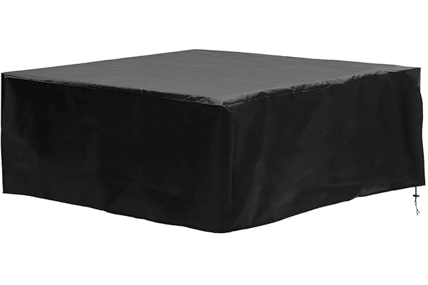 dDanke Housse carrée imperméable 100 % résistante aux UV pour jacuzzi 240 x 240 x 85 cm