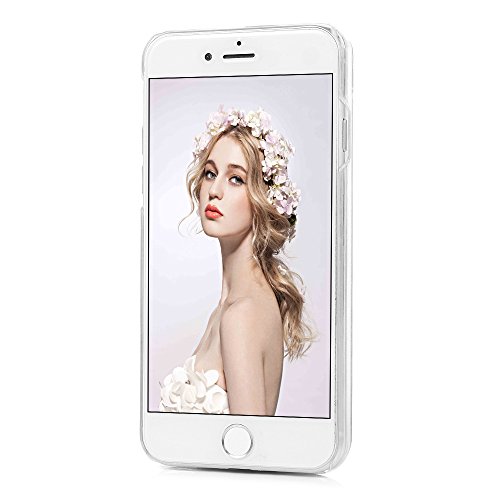 Badalink Iphone7 Slimcase H  lle PC Treibsand Fl  ssige Sterne Star Weich Flexibel Einteilige Handyh  lle Soft Leicht Sto  stangen Case Silbrig