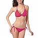 Produktbild Hansee Frauen Solid Plissee Bikini Set Bademode Push-up Tie Side Badeanzug Beachwear, Damen Mädchen, Fn-0814, hot pink
