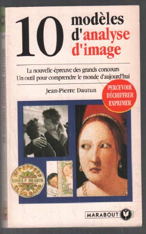 couverture de : 10 mod&egrave;les d'analyse d'images