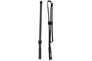 JAYRUIT Antenne tactique VHFUHF pour radio bidirectionnelle Baofeng UV5R UV82, flexible et portable (108 cm)
