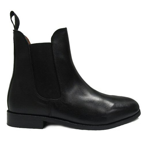 Women's New Black Leather Twin Gusset Low Rider/Chelsea Pull On Boot Size UK 6
