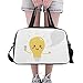 Produktbild Lustige gelbe Neue Idee Glühbirne benutzerdefinierte große Yoga Gym Totes Fitness Handtaschen Reise Seesäcke mit Schultergurt Schuhbeutel für Übung Sport Gepäck für Mädchen Herren Damen Outdoor